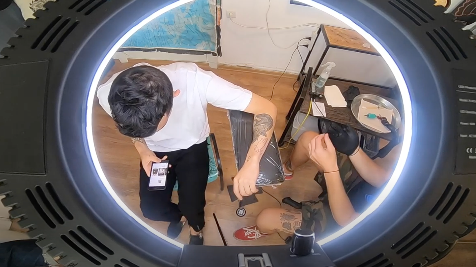 HALLELUJAH TEE IN ACTION, WITH @p.t.c.h AT THE STUDIO (by Solal Fakiel)