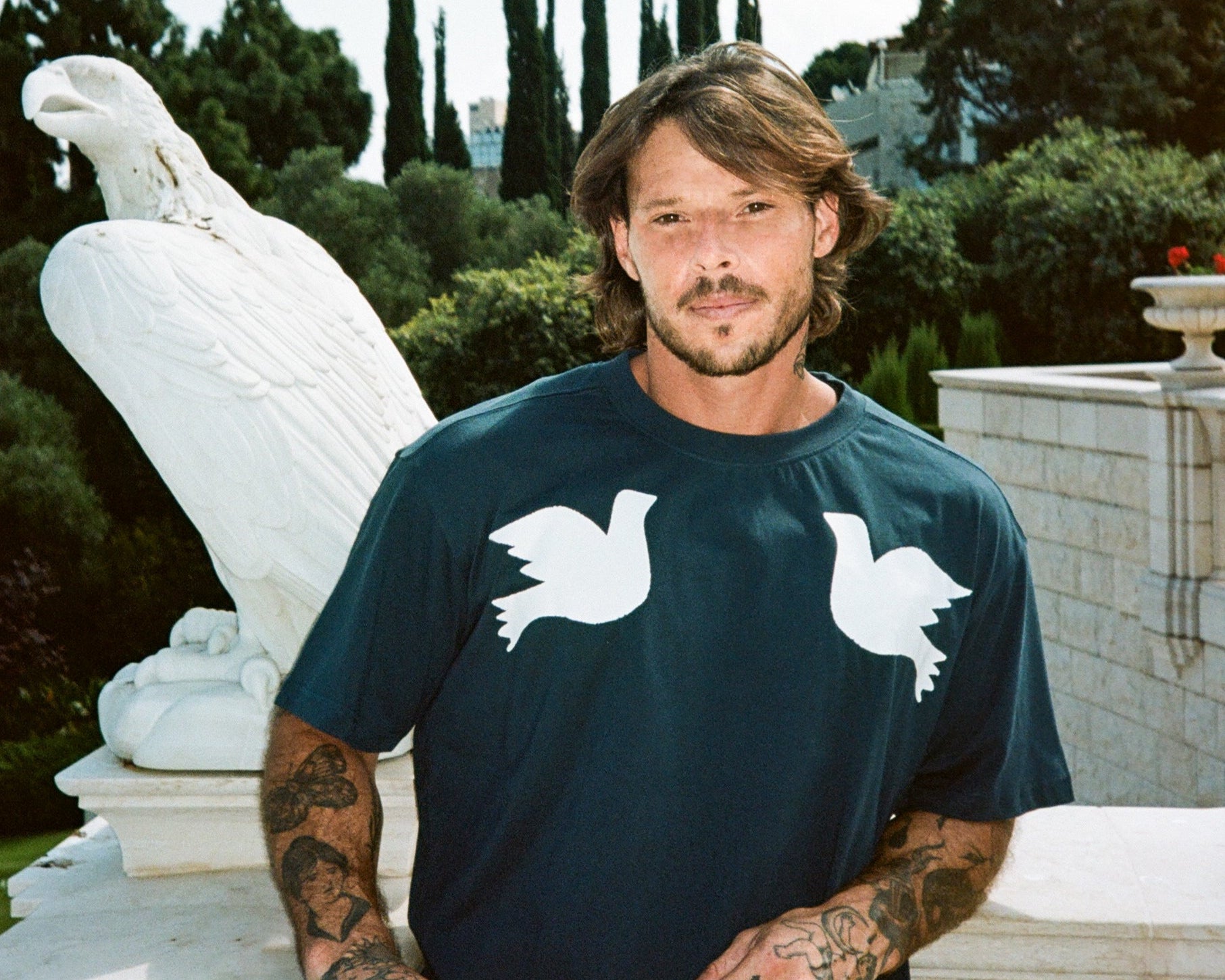 WHITE DOVES T-SHIRT HOLYLAND CIVILIANS IL