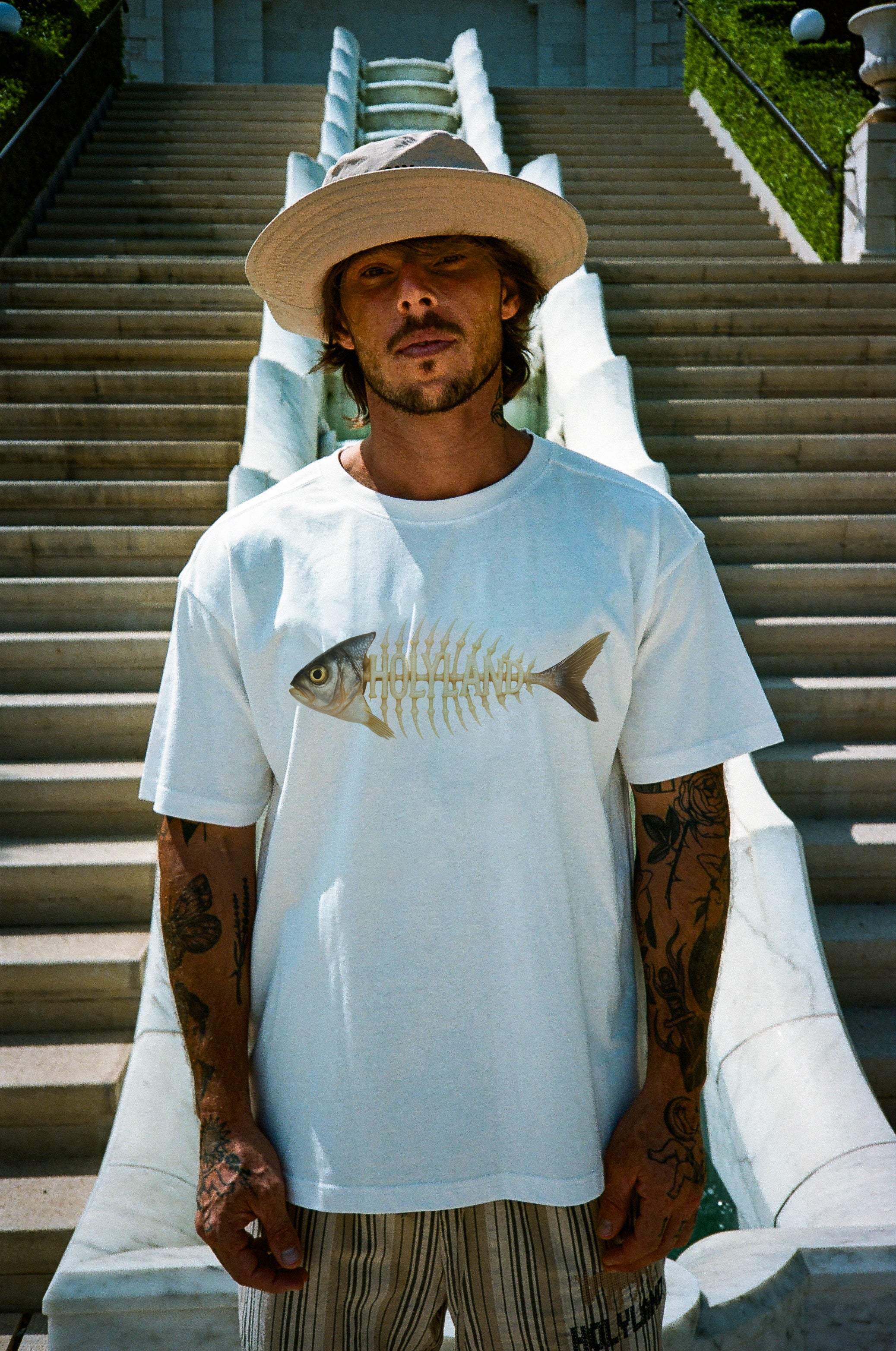 HOLYLAND FISHBONE T-SHIRT HOLYLAND CIVILIANS IL