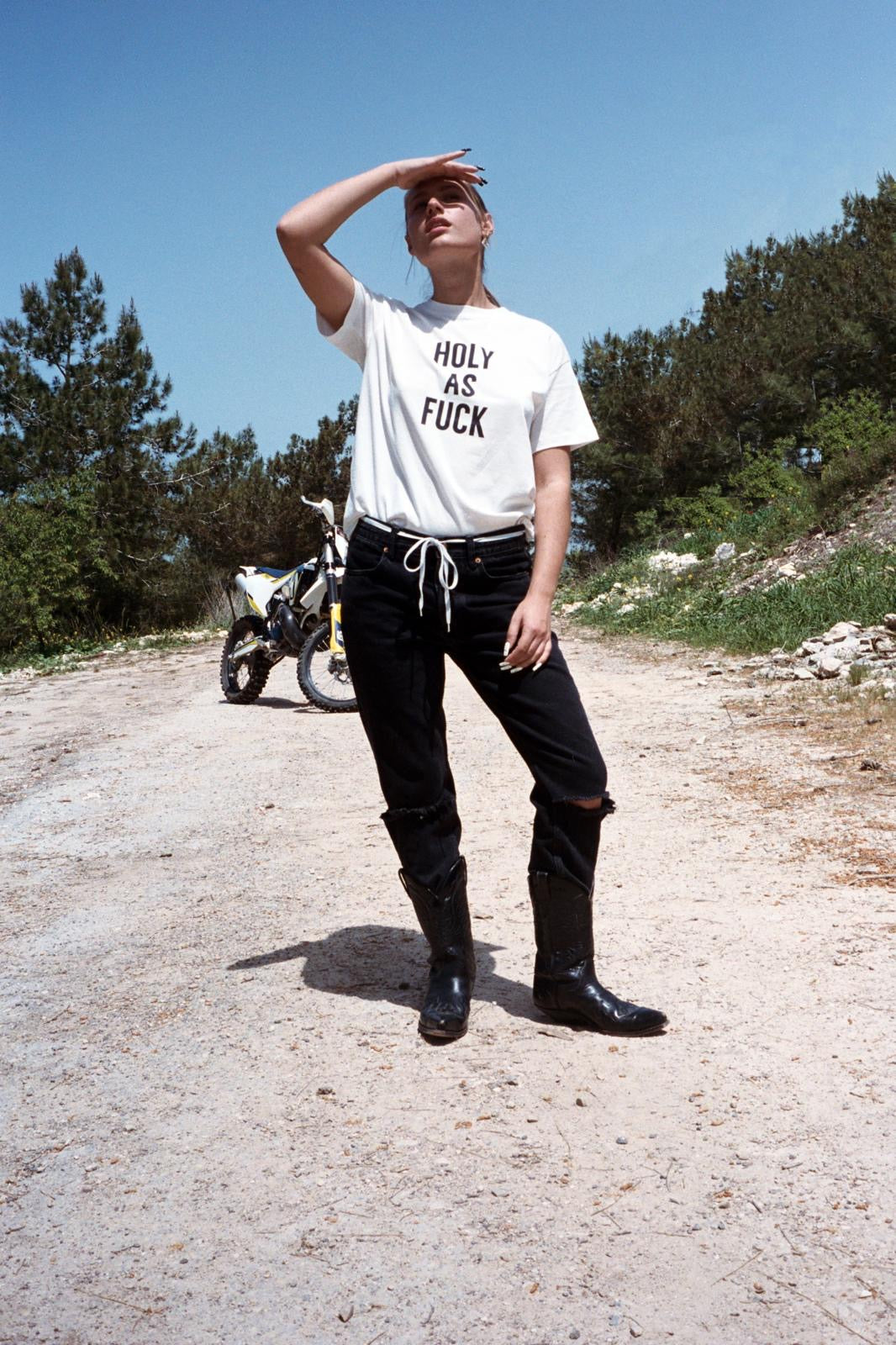 HOLY AS FUCK CLASSIC FIT T-SHIRT HOLYLAND CIVILIANS IL