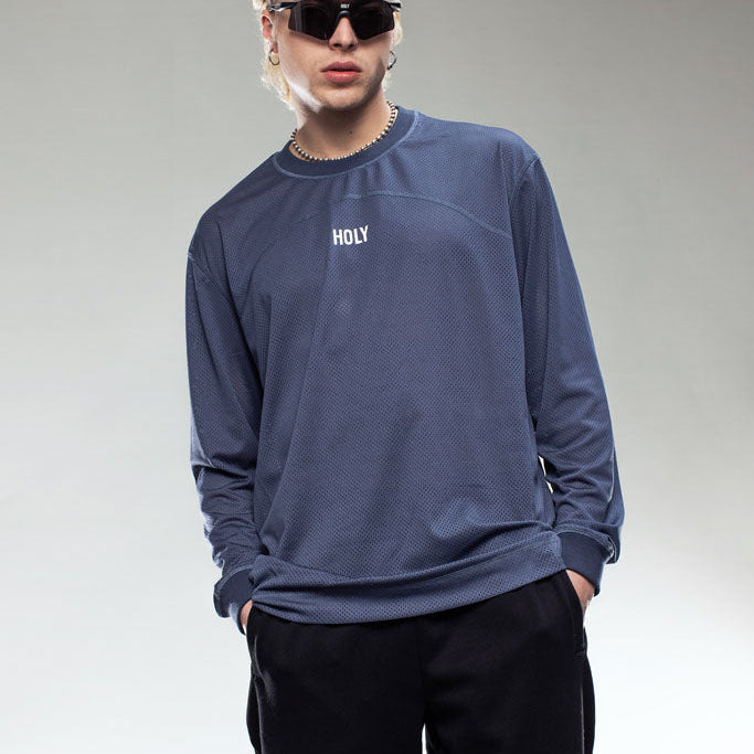 LOGO PERFORATED LONG SLEEVE T-SHIRT HOLYLAND CIVILIANS IL