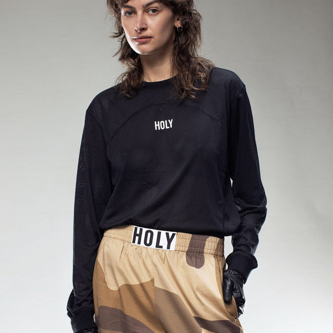 LOGO PERFORATED LONG SLEEVE T-SHIRT HOLYLAND CIVILIANS IL