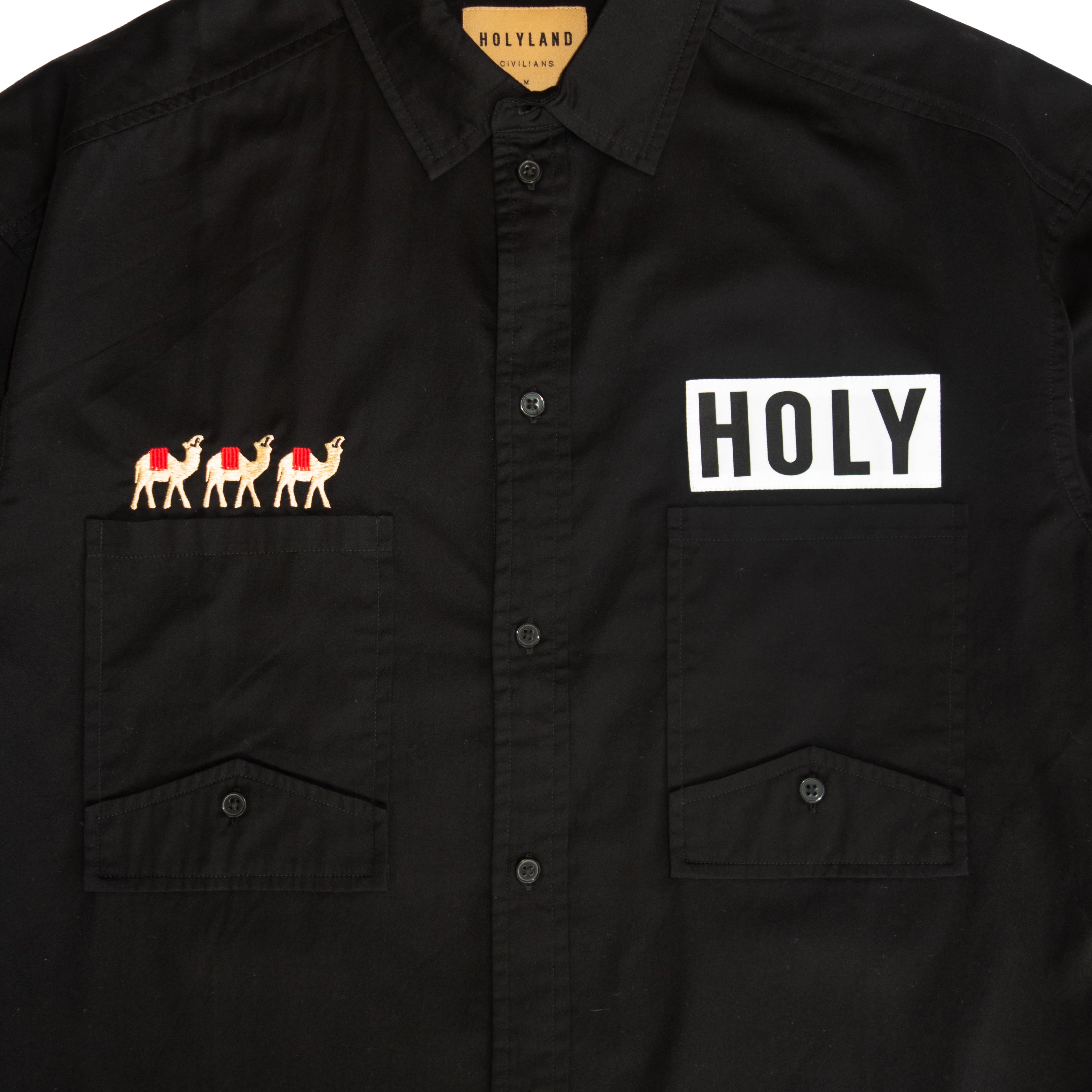 RITUAL CAMEL LS BUTTON-DOWN SHIRT HOLYLAND CIVILIANS IL