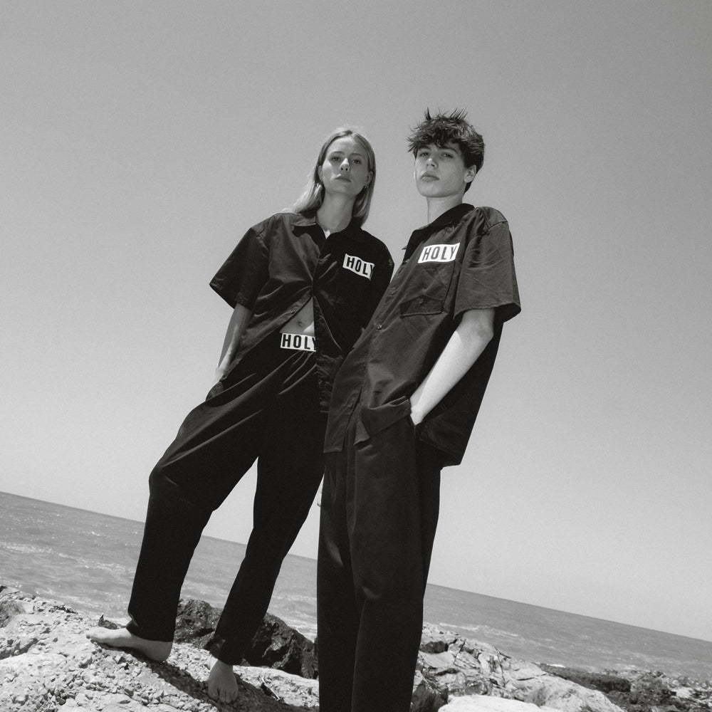 RITUAL COTTON BUTTON-DOWN SHIRT HOLYLAND CIVILIANS IL