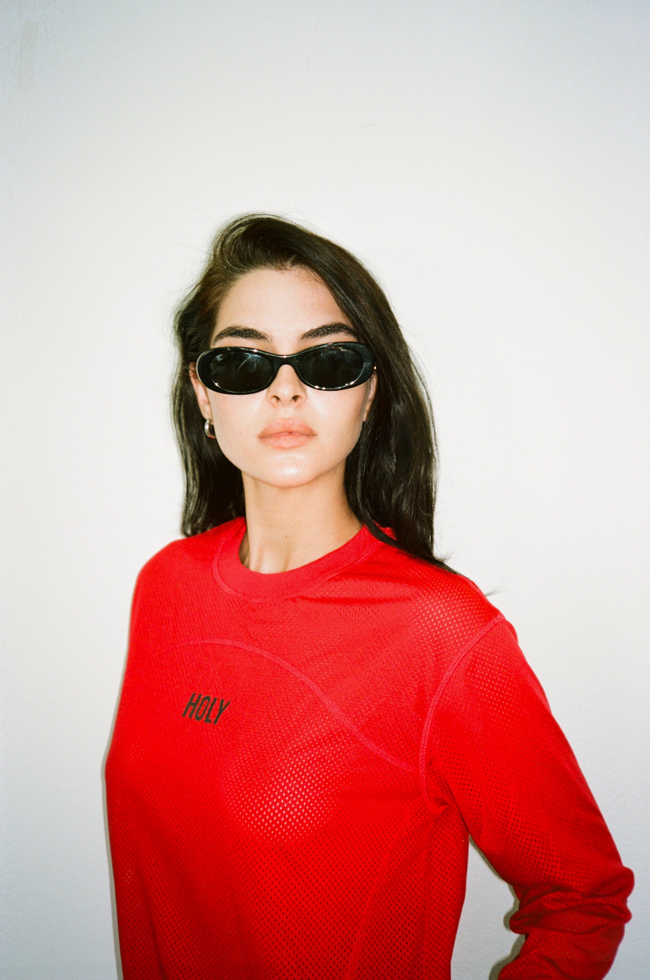 LOGO PERFORATED LONG SLEEVE T-SHIRT HOLYLAND CIVILIANS IL