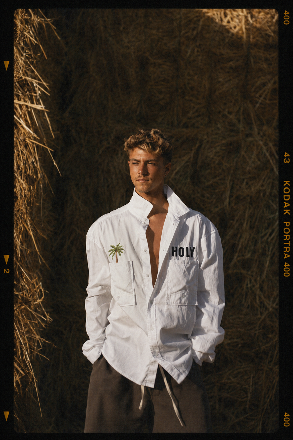 RITUAL PALM LS BUTTON-DOWN SHIRT HOLYLAND CIVILIANS IL