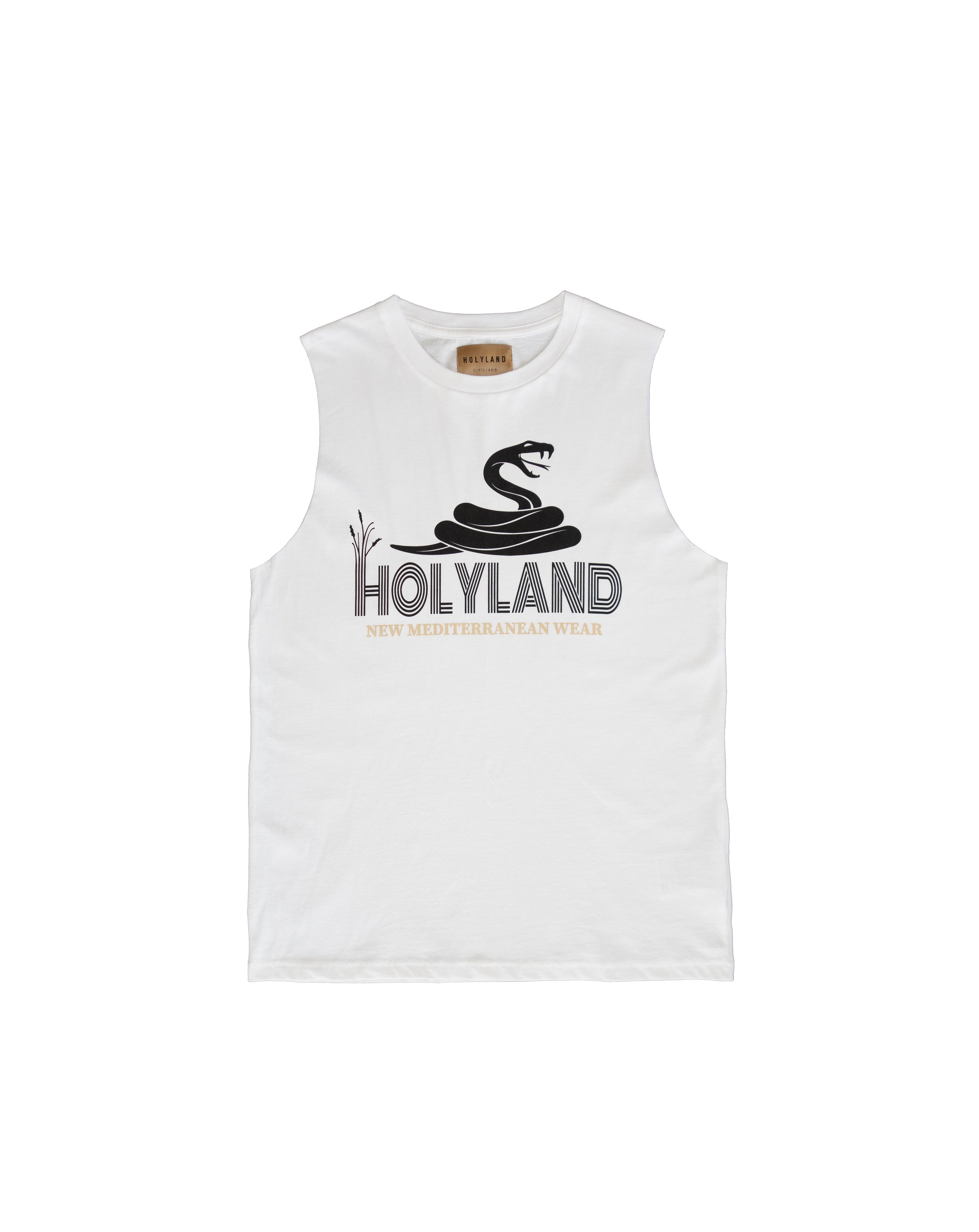 MEDITERRANEAN SNAKE SLEEVELESS TANK HOLYLAND CIVILIANS IL