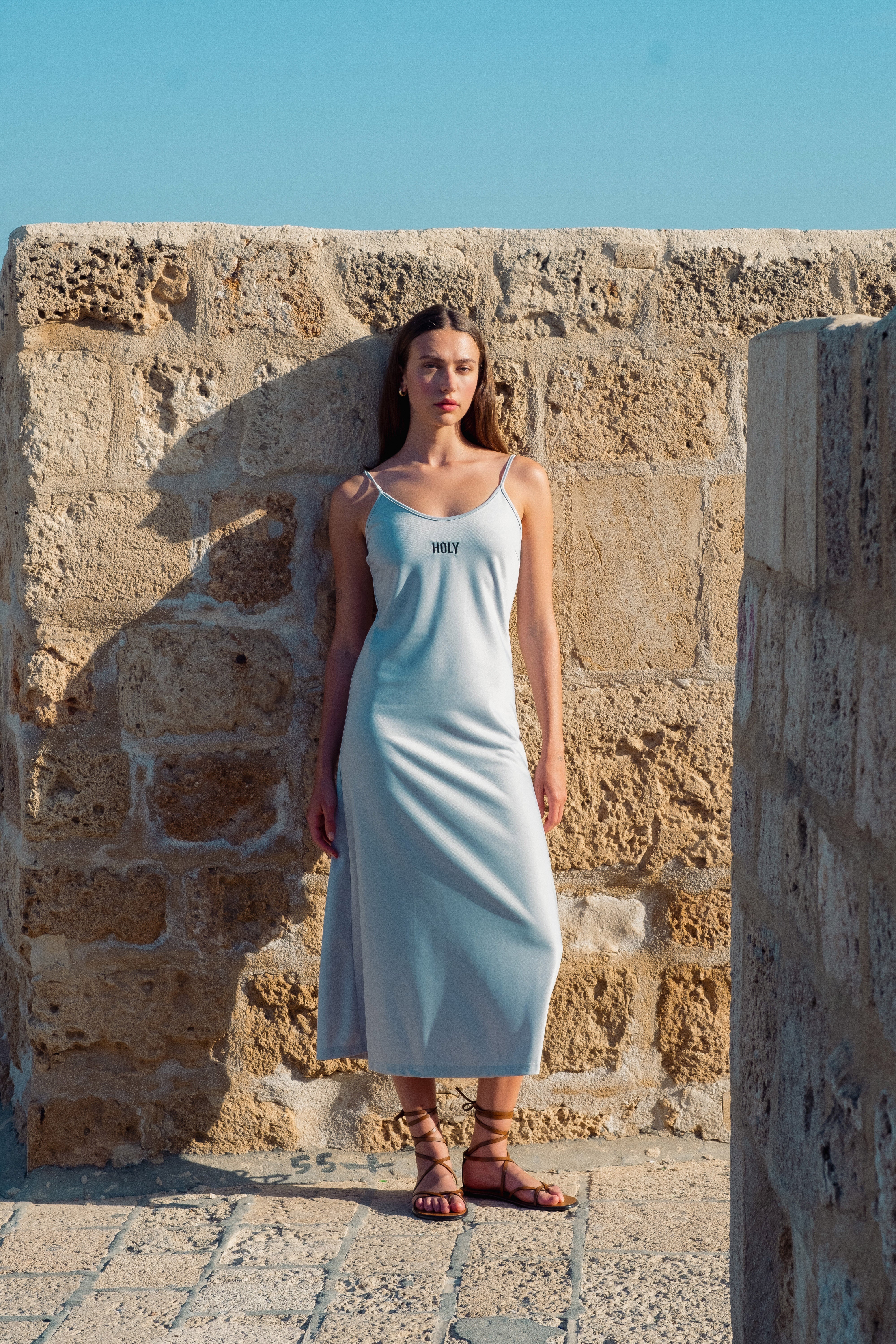 NATIVE SLIP DRESS SILVER HOLYLAND CIVILIANS