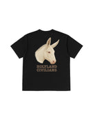 WHITE DONKEY T-SHIRT HOLYLAND CIVILIANS IL