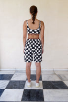 CHECKERED TERRY SHORTS PRE-ORDER